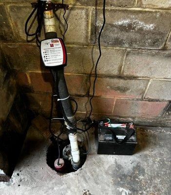 Replace sump pumps