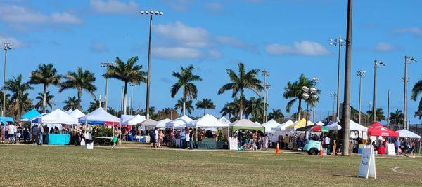 It's the Orange Blossom Festival at Bamford Sports Complex in Davie.