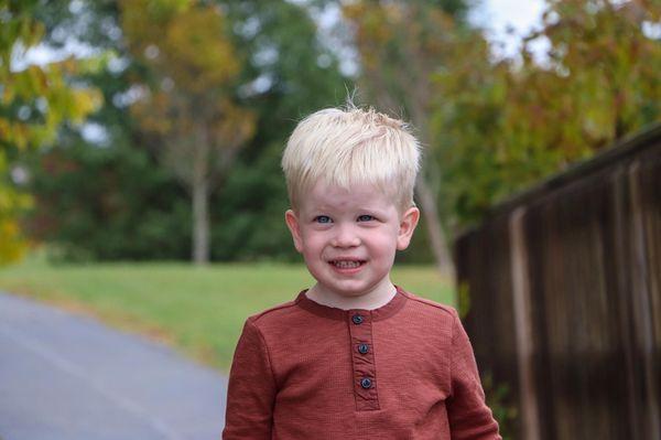 This little guy is so cute. Family pictures.