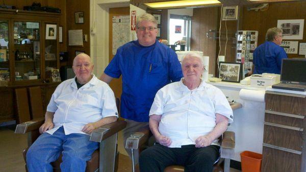 Three Master Barbers.     Jack, Bill and Marty Ryan.