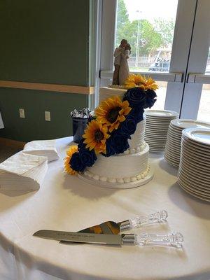 Our wedding cake table