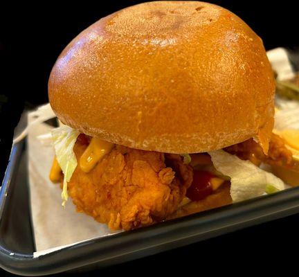 Crispy Chicken Sandwich :  Tender and Juicy.