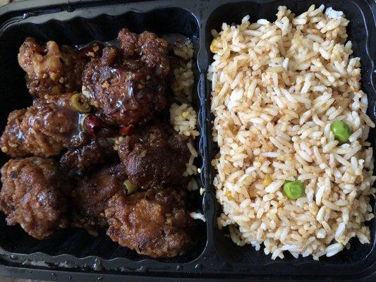 General tso with fried rice