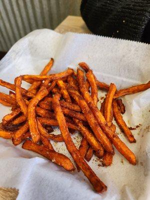 Sweet potato fries, spicy