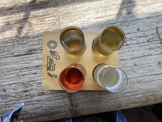 Cider flight