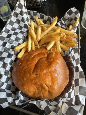 Smash Burger and fries