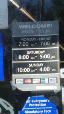 store hours