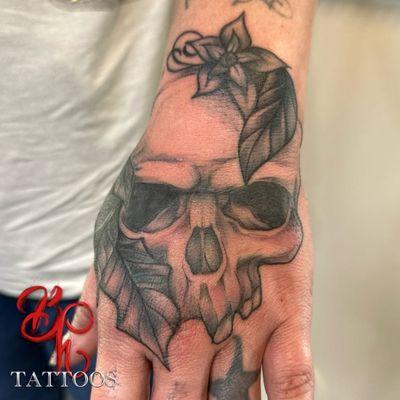 Skull cover up by Brent Humphreys