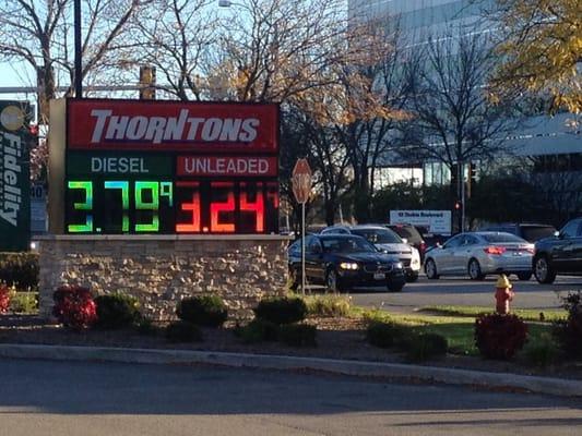 Must be pre-election gas prices. Whatever I'm all for lower gas price. FILLER UP!