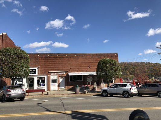 Store front with outdoor seating