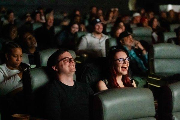 Happy audience members at our annual Trick-or-Treat Film Festival!