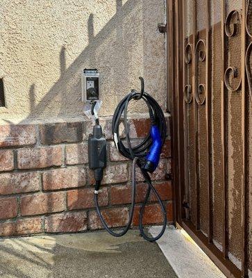 Wired my outdoor plug in charger for my new Rav4 Hybrid. Clean work reasonably prices!