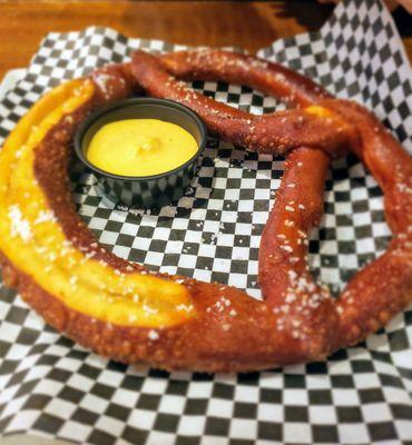 Giant Pretzel with beer cheese