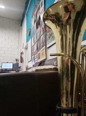 One of our studios where we teach brass.