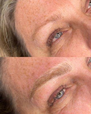 Microblading before and after