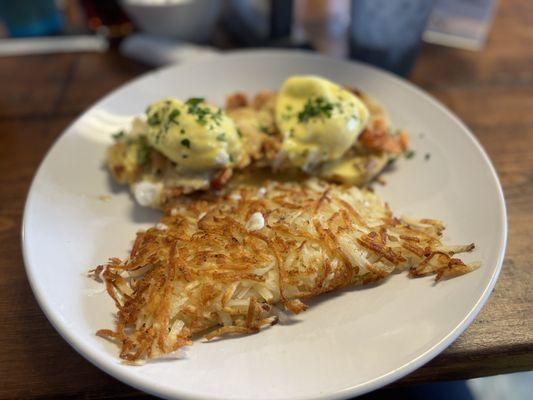 Smoked salmon Benedict