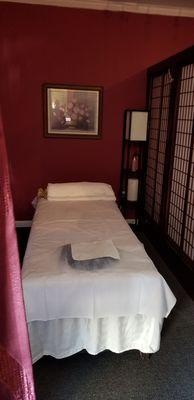 Clean spacious private  massage rooms