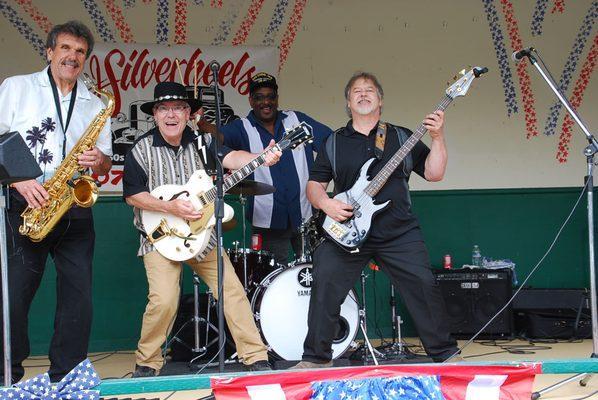 Vets Home Yountville May 2018 with old bandmates Rick & Lowell