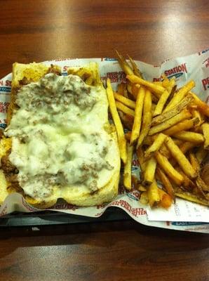 8" cheesesteak & fry