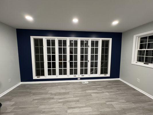 Dining room accent wall.