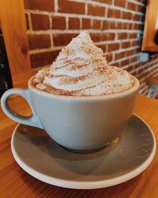 From their FB page - "Snowy Eggnog Latte"