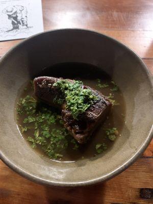 Pork tongue in broth