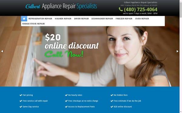 Gilbert Appliance Repair Specialists - (480) 725-4064