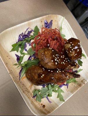 Vegan Ck wing with black pepper sauce