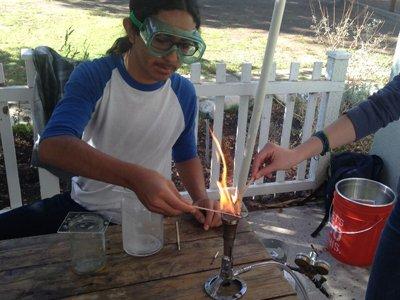 Grade 7 studies Chemistry.