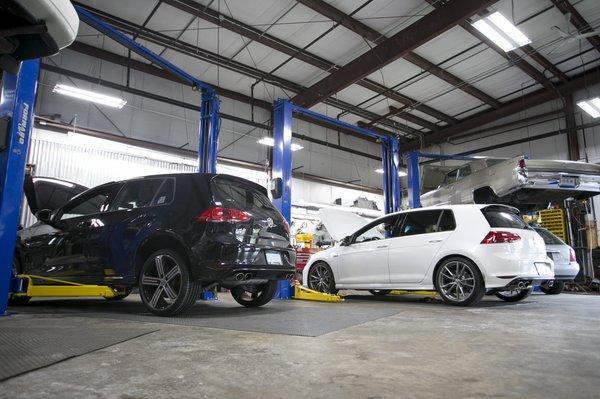 Plenty of MK7s in for service.