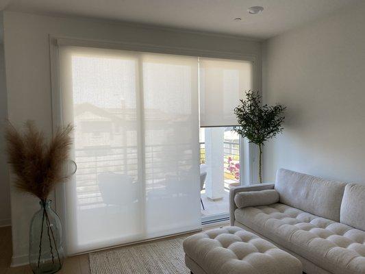 Mesh Roller Shades 1% White