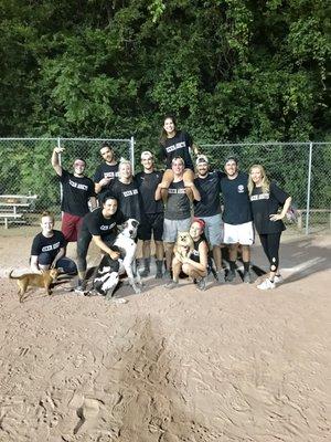 Team Kickin Assets finished 2nd in the NSL Kickball League!