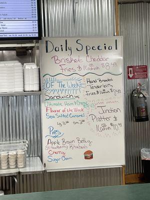 Daily Specials board!