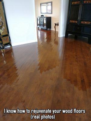 I can make your wood floor look beautiful !