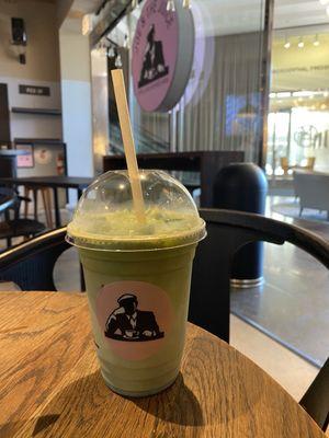 Iced Blueberry Matcha Latte 16oz