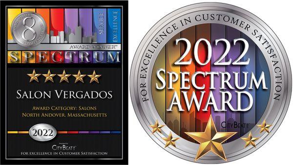 Salon Vergados Wins the 2022 Spectrum "Best Customer Service Award"