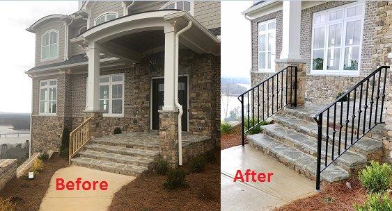 Before and After Handrails