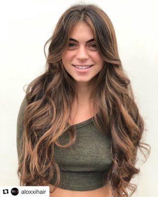 Caramel balayage