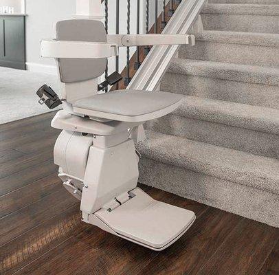 We can install a stair lift that will fit your stair case perfectly.