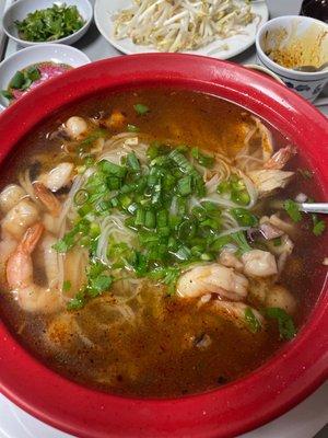 Seafood pho!