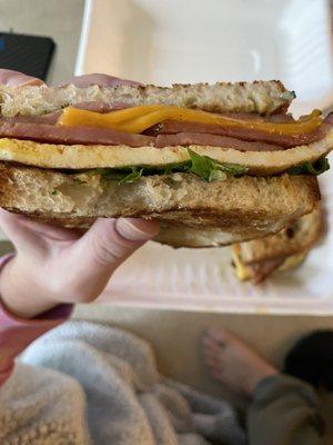 Ham Breakfast Sandwich