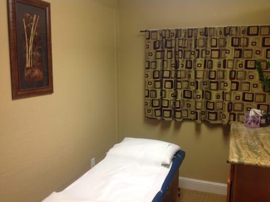 One of four treatment beds