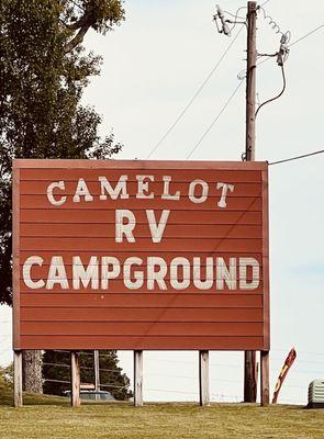 Campground sign