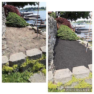 Mulching and cleaning