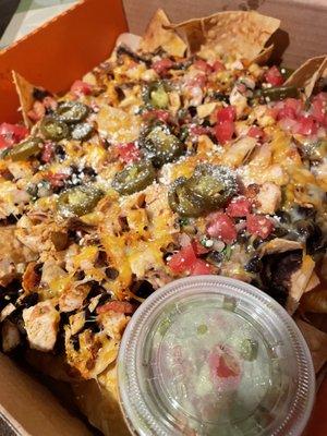 Nachos with chicken - only nachos I will order to go