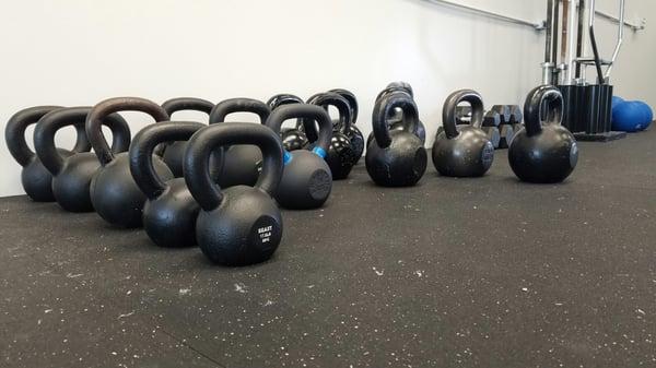 Kettlebells for days to make those gains!