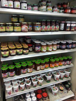 Variety of Jams, preserves and spreads from Eastern Europe, Russia and Israel.