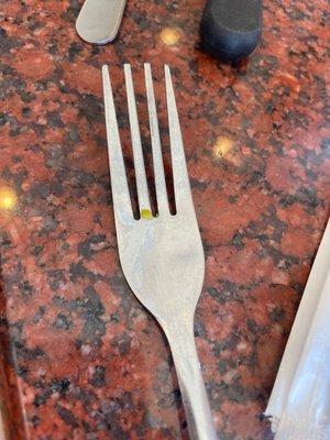 Dirty fork.