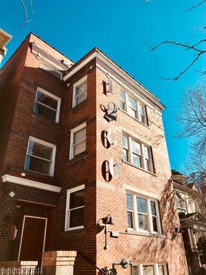 Exterior of one of our historic apartment buildings