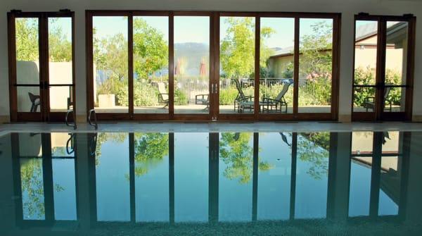 Indoor saline swimming pool and spa